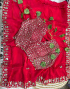 Very Soft nd elegant Rich look fendy sartin Saree