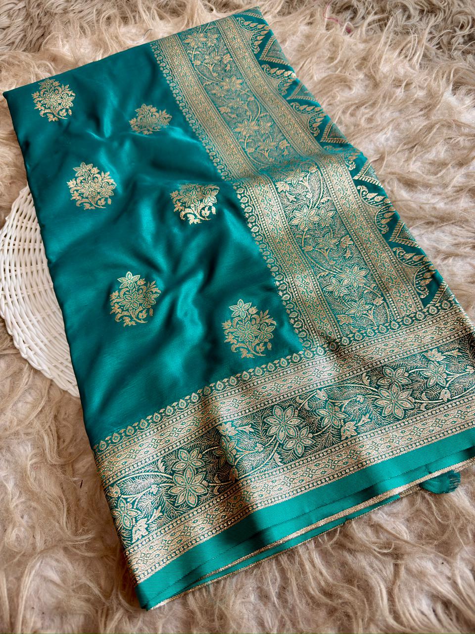 soft banarasi mashru satin silk saree