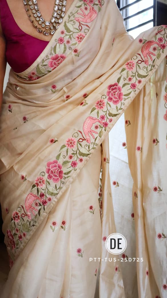 Tusser Silk Saree