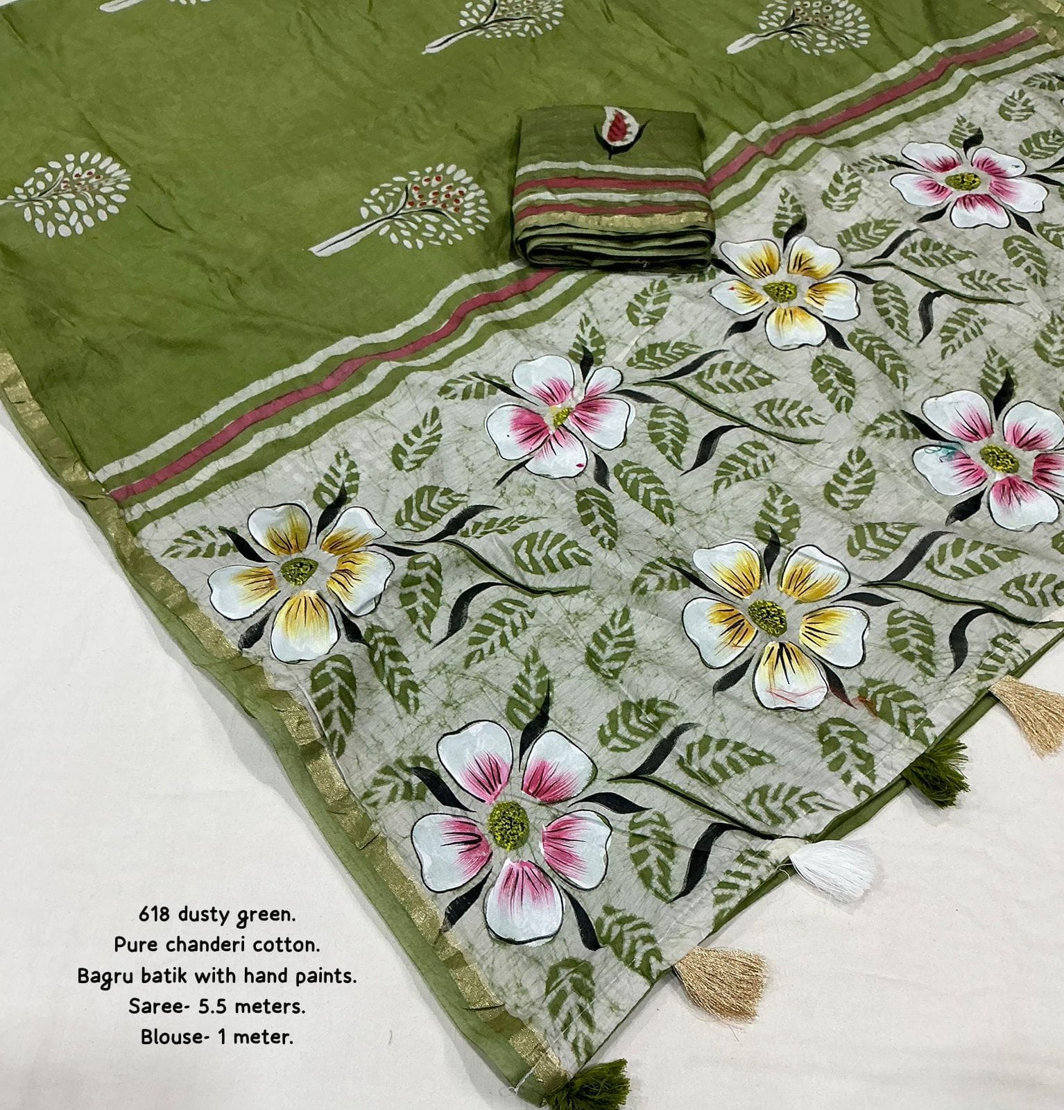 pure chanderi collection Saree