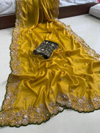 Star Georgette Sequence Work Saree