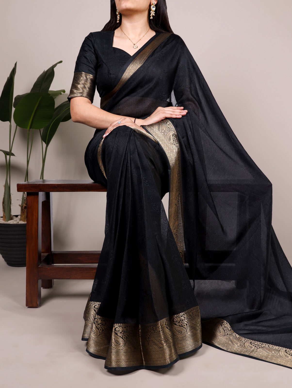 Marsh Mello saree is designed