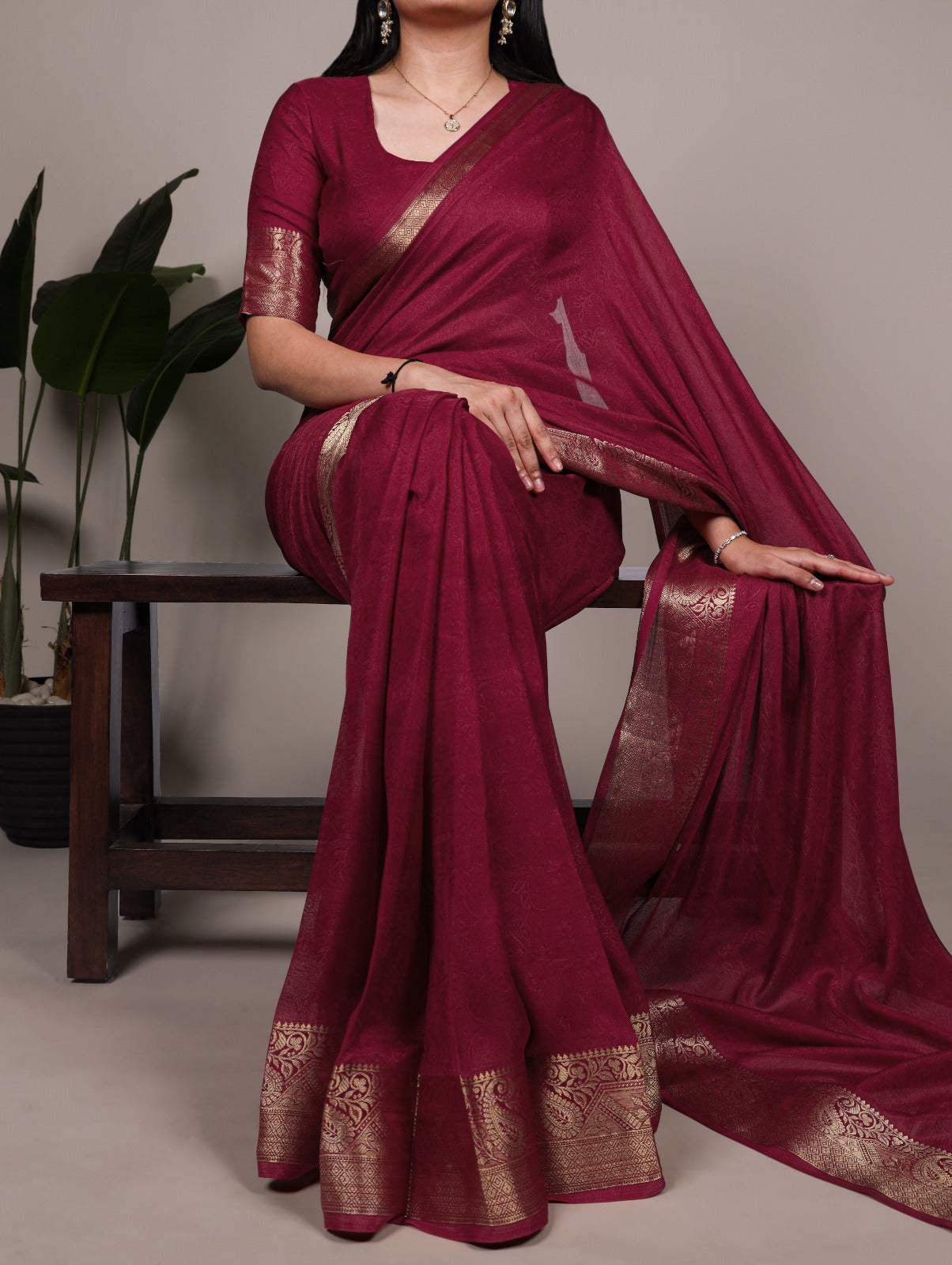 Marsh Mello saree is designed