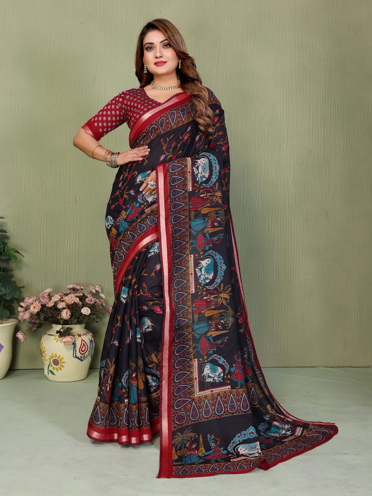 TRADITIONAL SAREE ART MEETS COMFORT