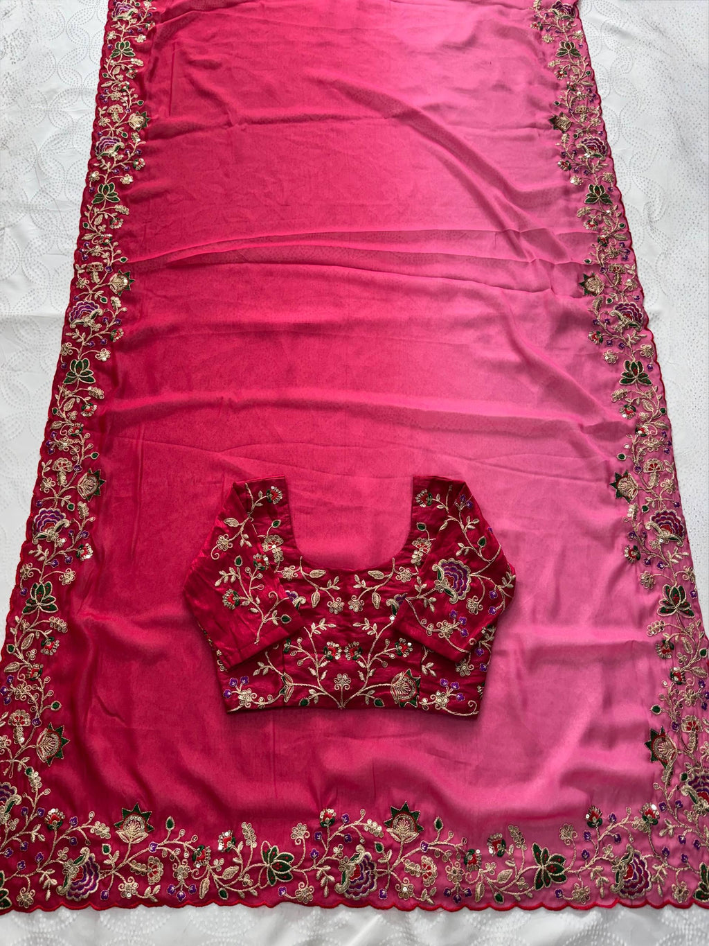 Soft Star Georgette Saree
