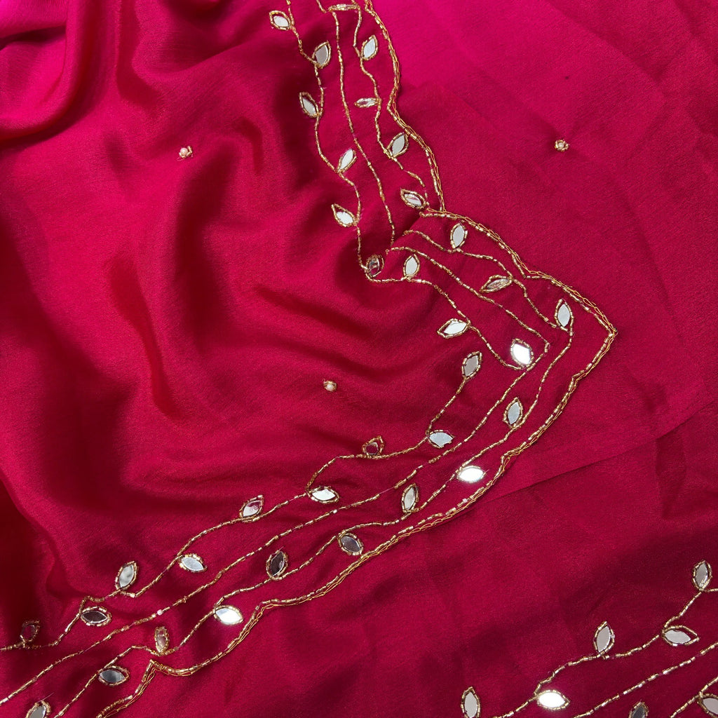 Pure Soft Chinon Peding 2d Saree