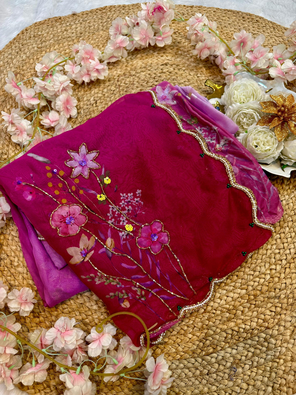 Pure Soft Tebby Silk Saree