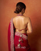 Soft Rangoli Silk Red Saree