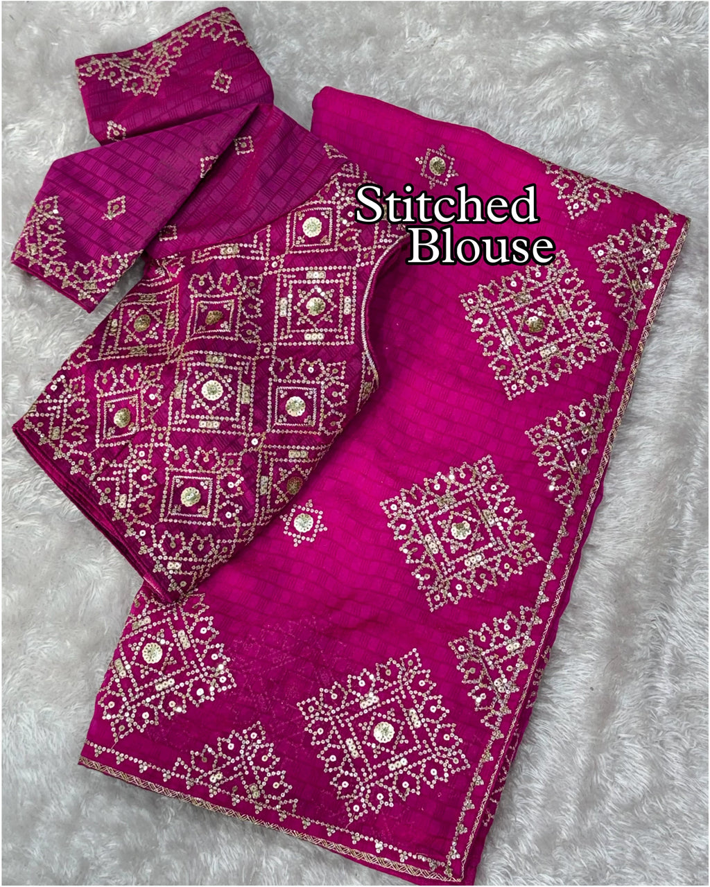 Madhubala Design Gorgeous Fendy Satin Saree