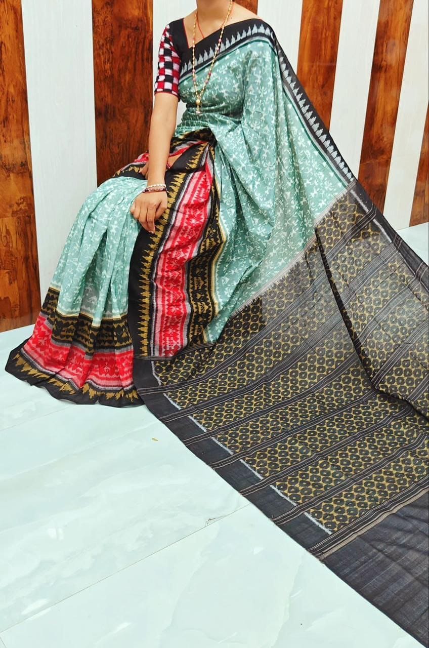 Plain Digital Print Saree