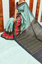 Plain Digital Print Saree