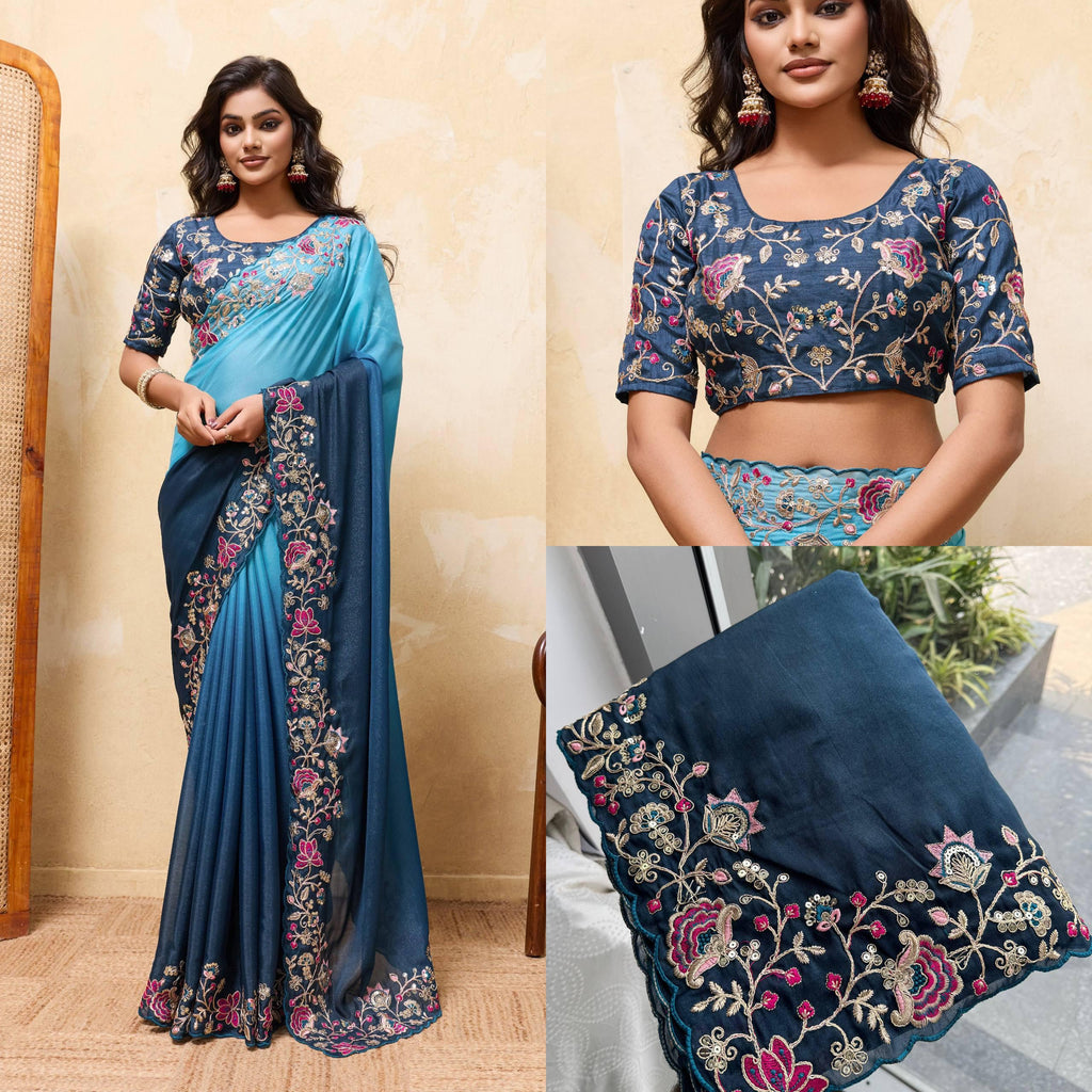Soft Star Georgette Saree