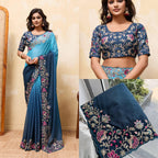 Soft Star Georgette Saree
