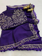 Soft pure Rangoli Silk Saree