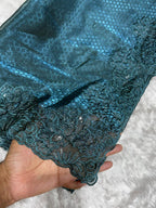 GLASS SATIN SEQUENCE SAREE