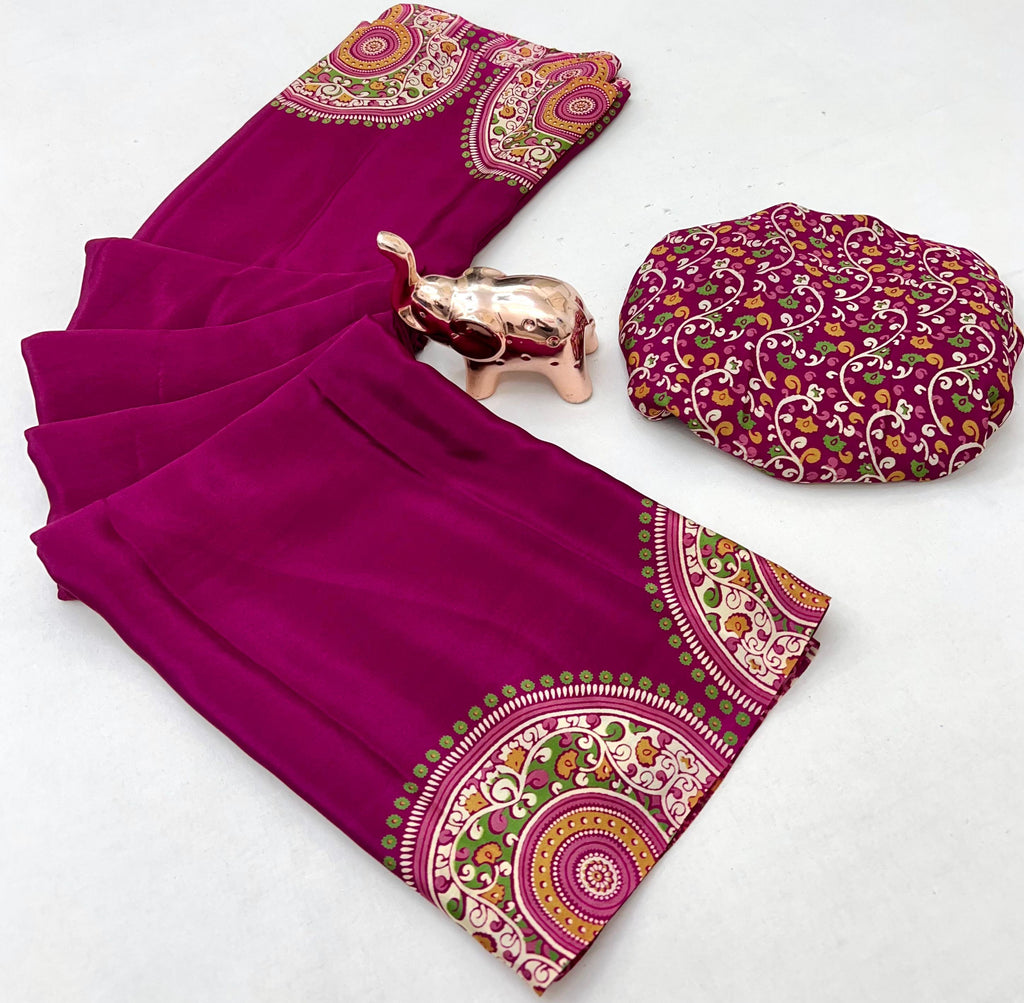 PURE SATIN SILK SAREE