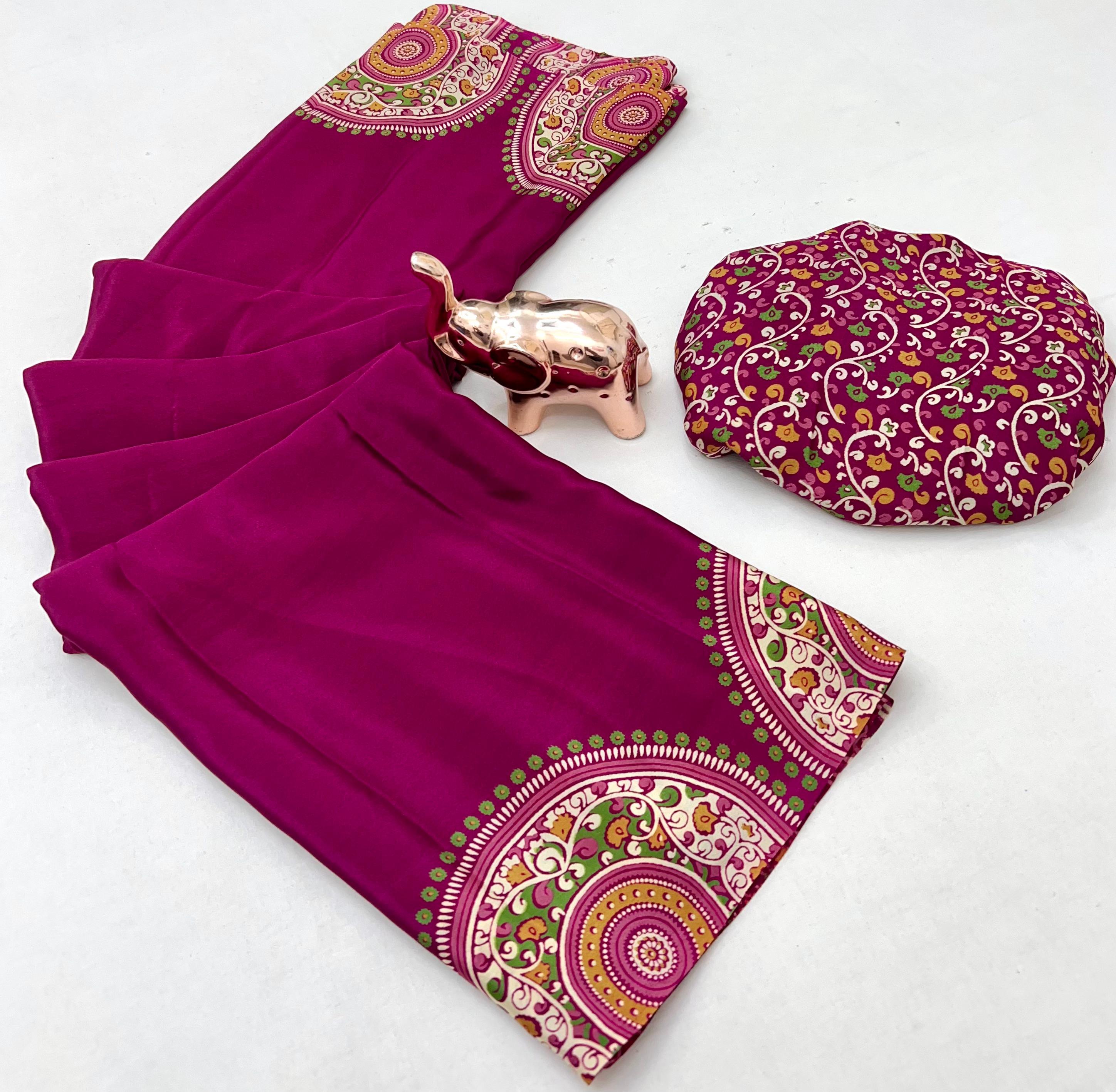 PURE SATIN SILK SAREE