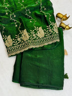 MAGIC NC TWO TONE SATIN SILK SAREE