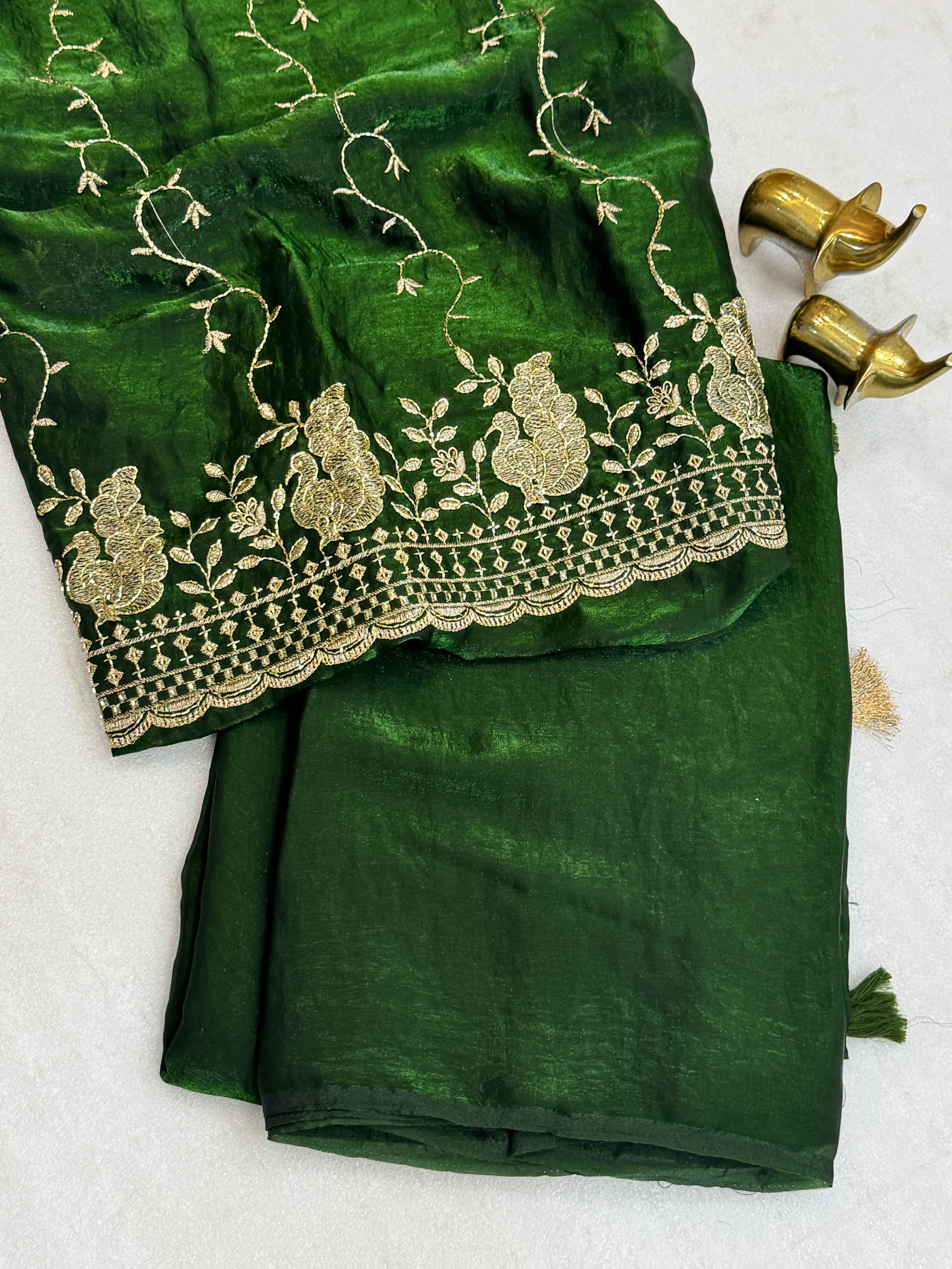 MAGIC NC TWO TONE SATIN SILK SAREE