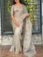 SUFI SILK CRUSH SAREE