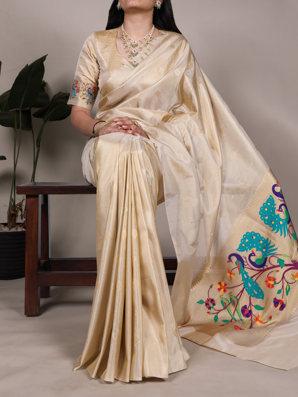 Pujas Special Tissue Paithani Saree