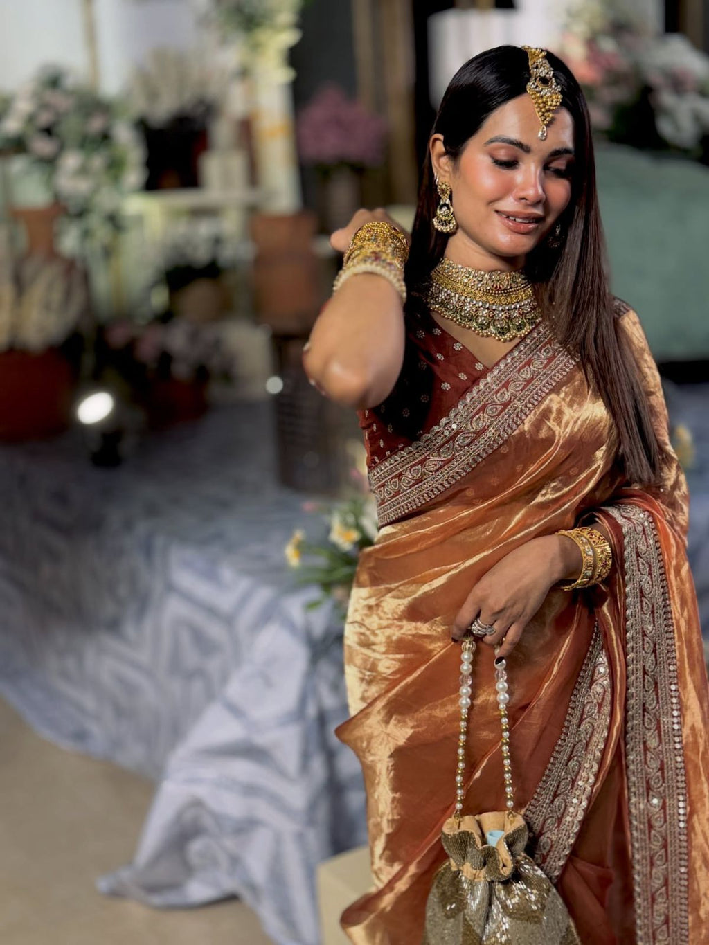 Soft Nc Twill Sequence Saree