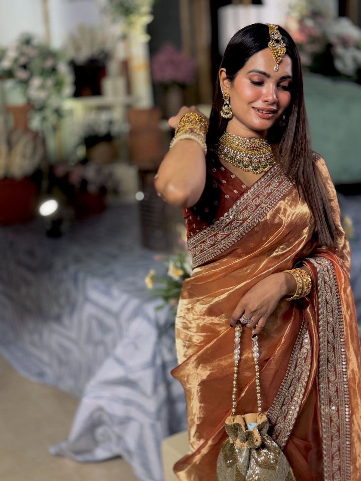 Soft Nc Twill Sequence Saree