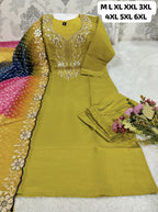 LAHERIYA KURTI WITH DUPATTA