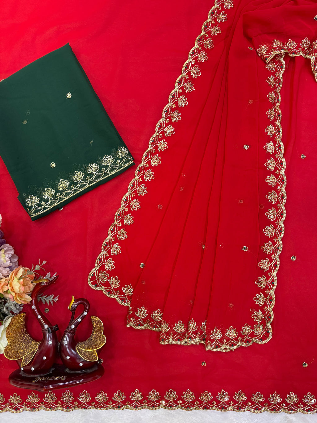 Soft Georgette Sequence Saree