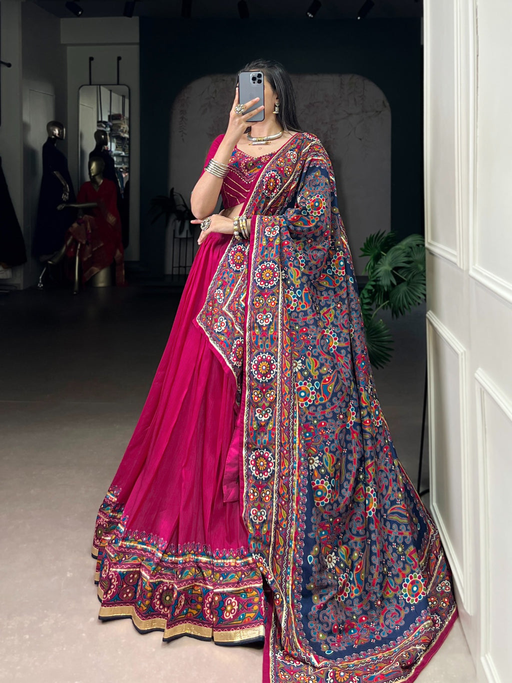 Tasar Silk Lahenga that defines your festive look