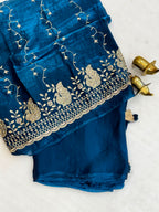 MAGIC NC TWO TONE SATIN SILK SAREE