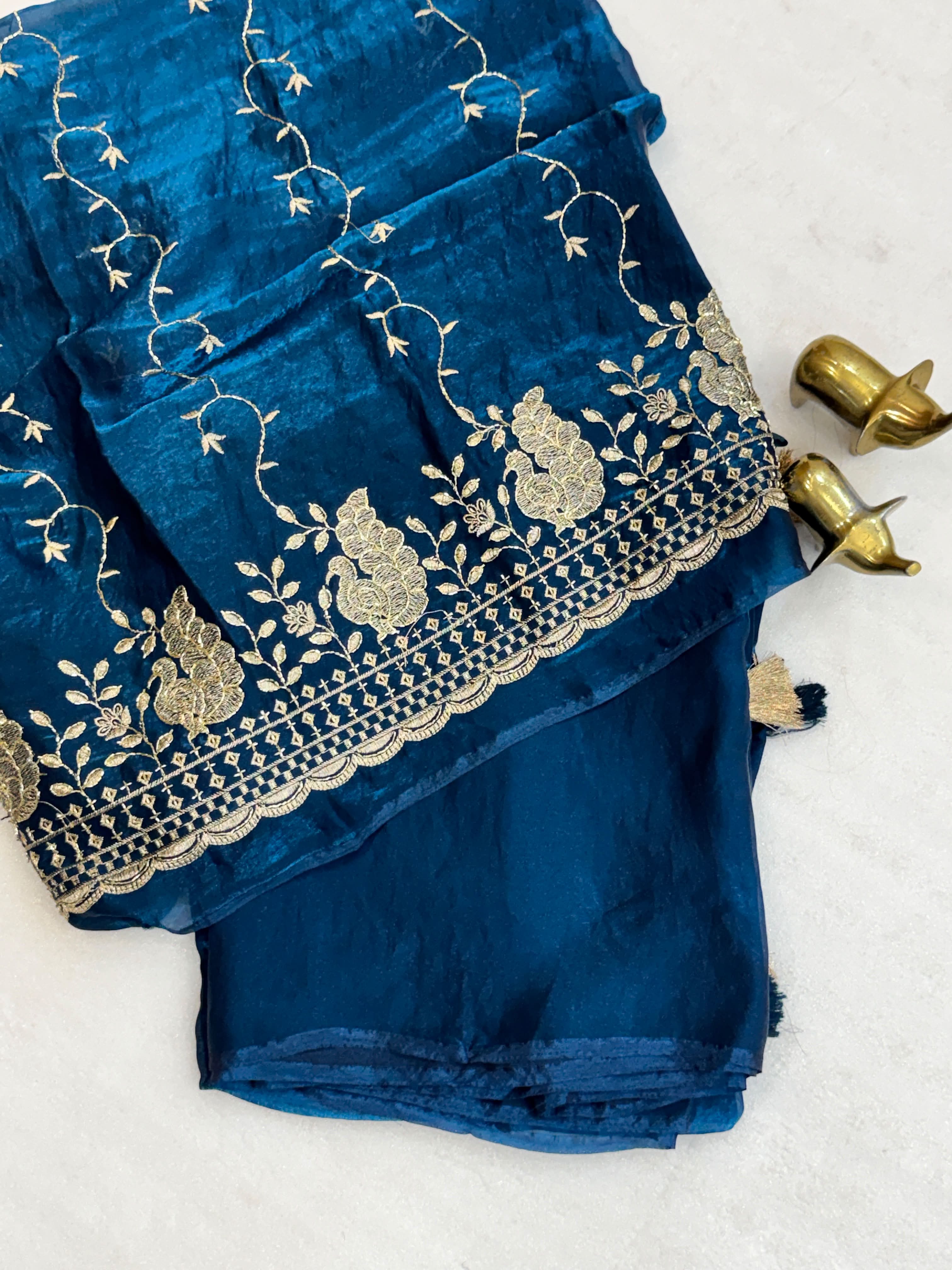 MAGIC NC TWO TONE SATIN SILK SAREE
