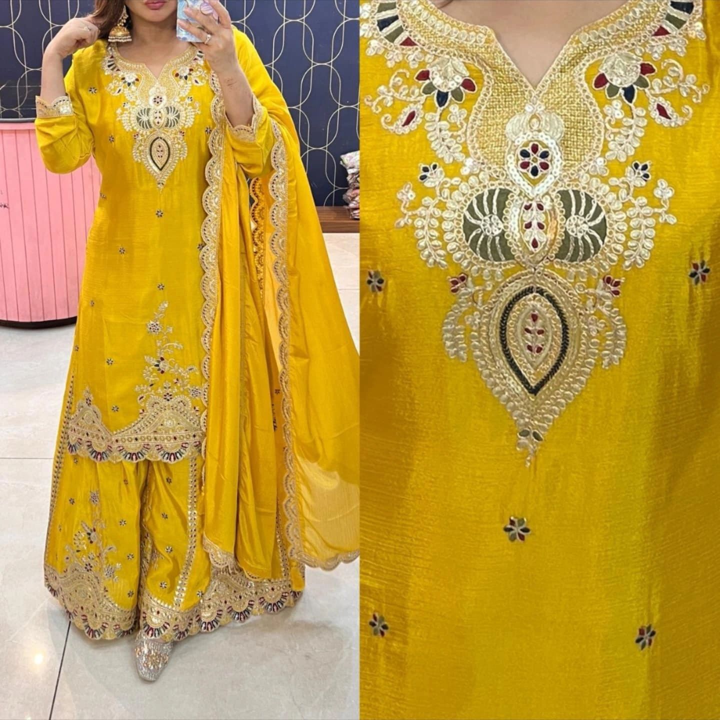 PARTY SHARARA SUIT & DUPATTA