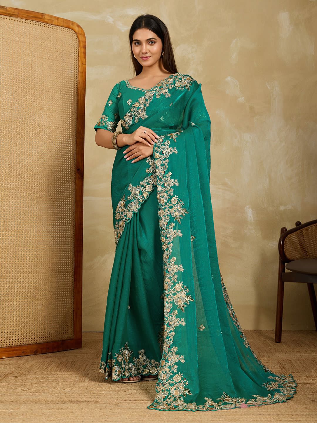 SOFT FENDY CHIFFON SAREE