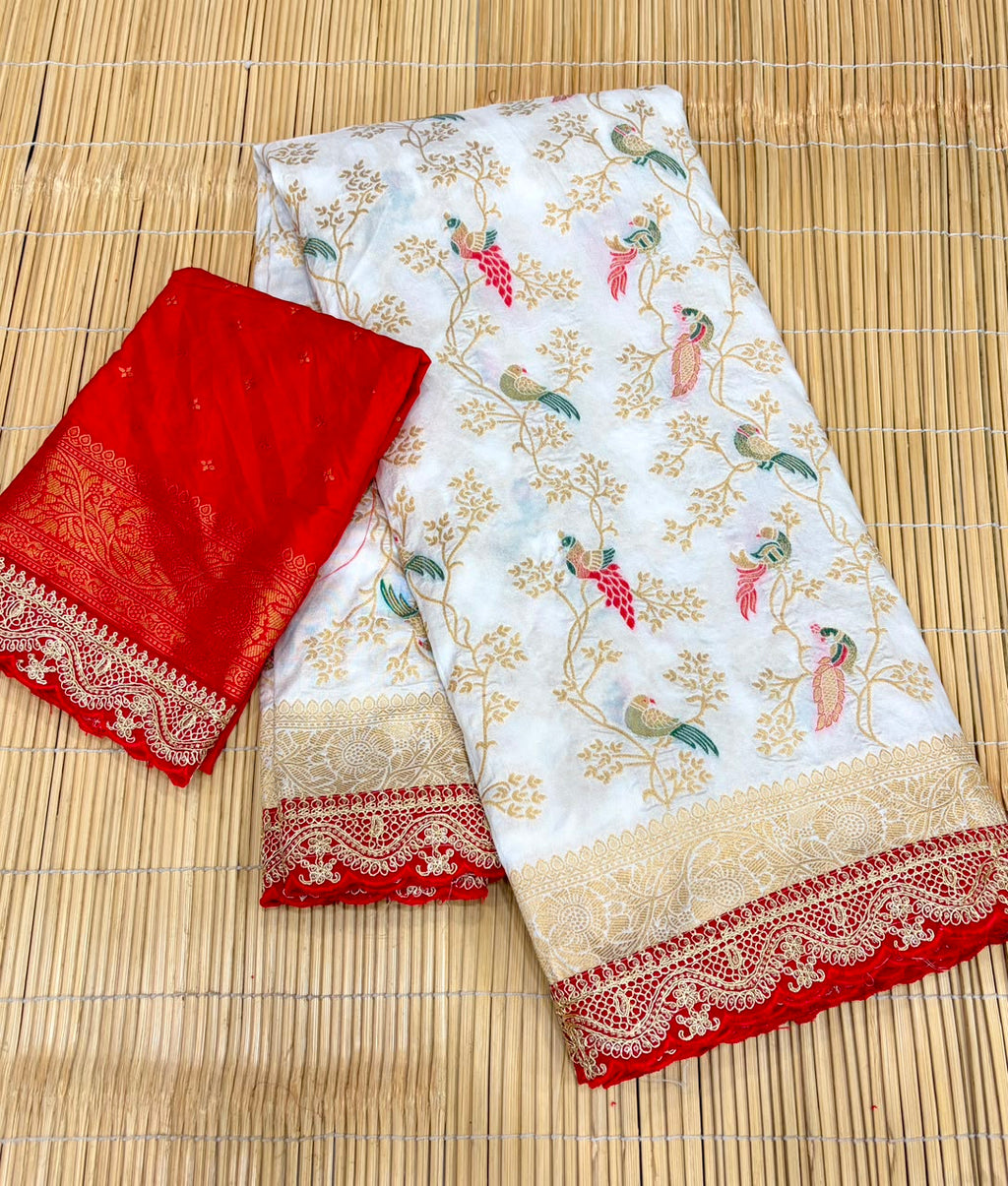 DURGA POOJA SPECIAL PURE KHADHI SAREE
