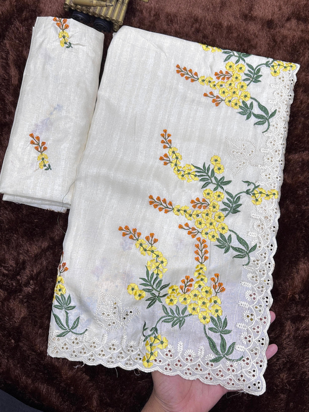 Bhagyalaxmi Tusser Cotton Saree