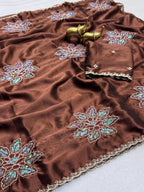 HEAVY RANGOLI SILK FABRIC SAREE