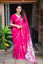 pure chanderi collection Saree