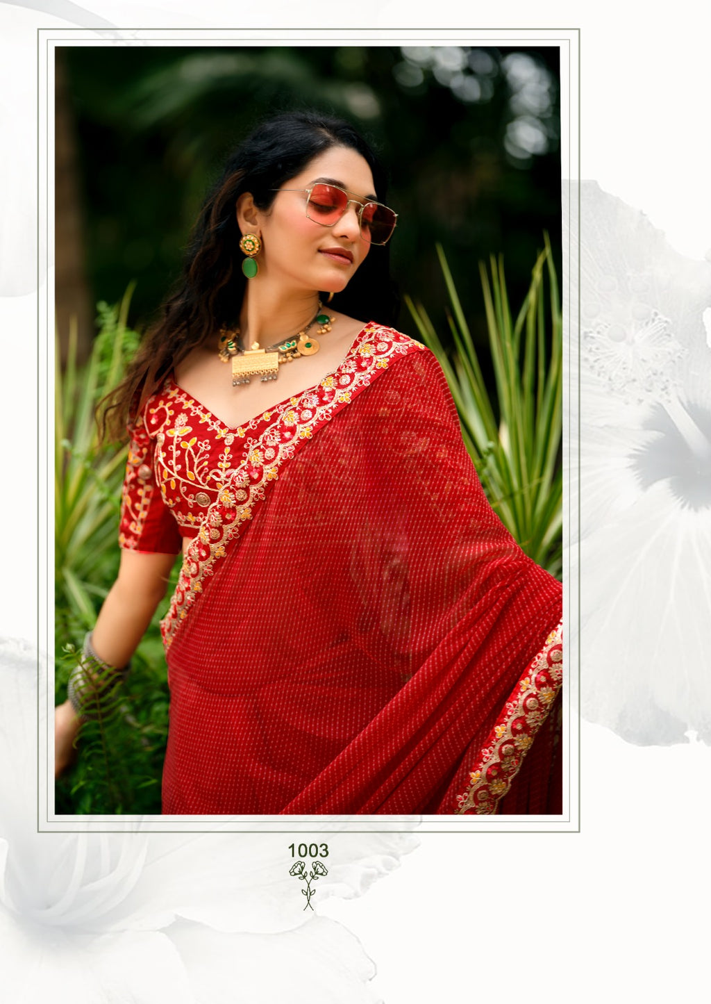 Rajasthani Georgette Laheriya Print Saree