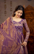 Heavy Cosmos Silk Material Anarkali Suit