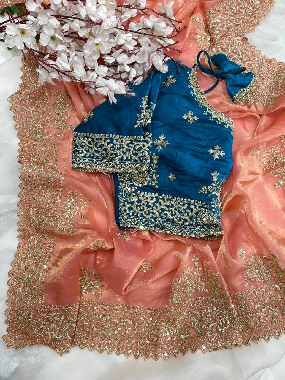 Very soft & elegant rich look fendy sartin fabric