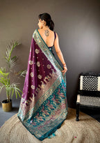 Pure paithani type Banarasi silk saree