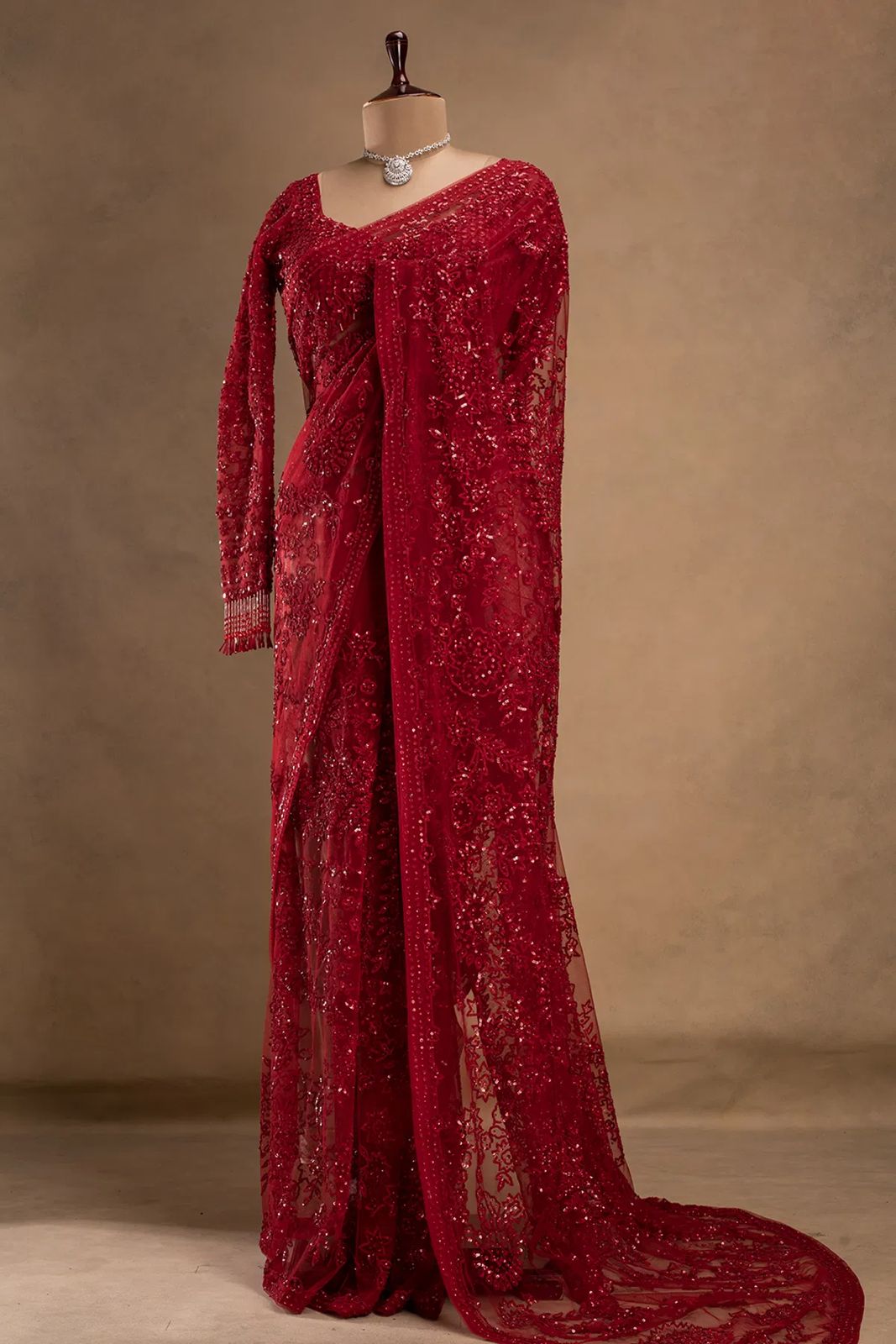 FAUX GORGETTE SAREE
