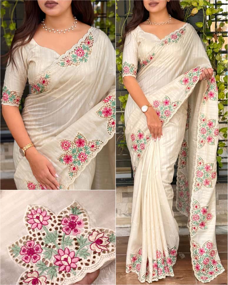 Ishwari Cotton Tusser Saree