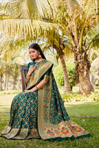 Pure Gharchola Bandhej silk saree