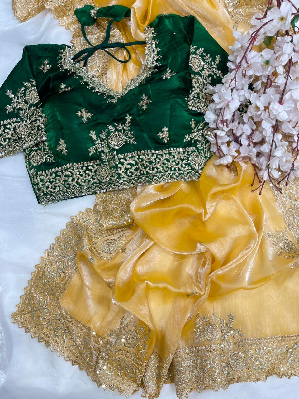 Very soft & elegant rich look fendy sartin fabric