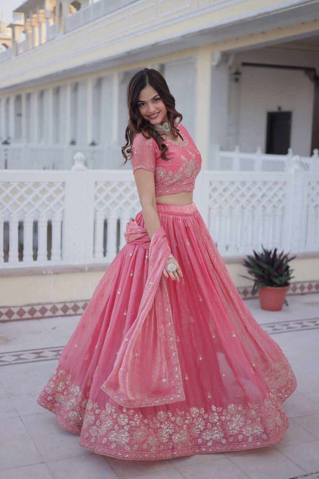 WEDDING PINK LEHENGA CHOLI