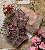 Sabyasachi Inspired Premium Moss Chiffon Saree