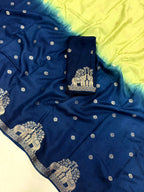 Pure Muslin Silk Shaded Saree
