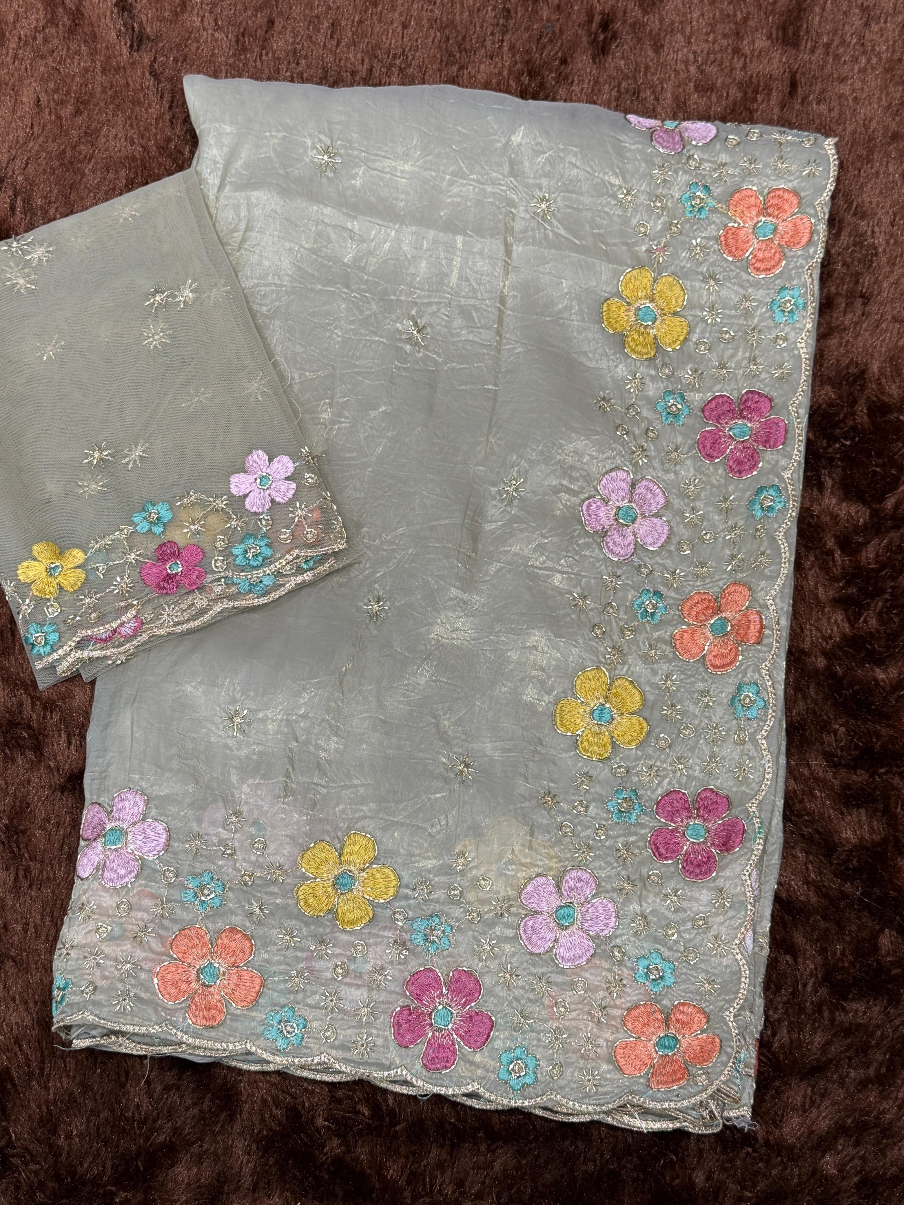 SUFI SILK CRUSH SAREE